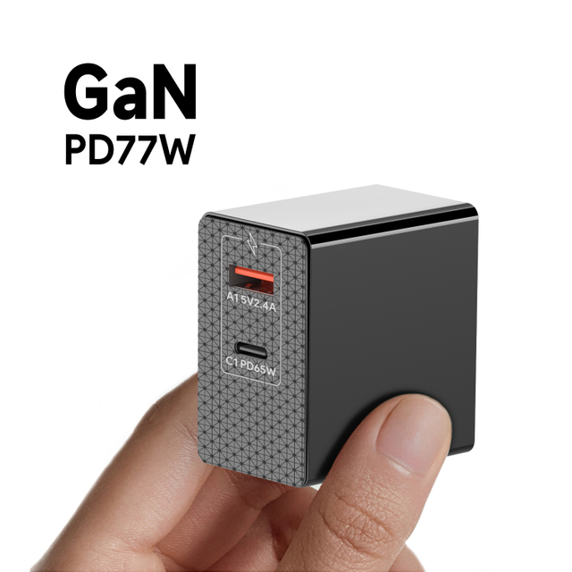 Universal GaN 77W USB C PD Power Adapter 