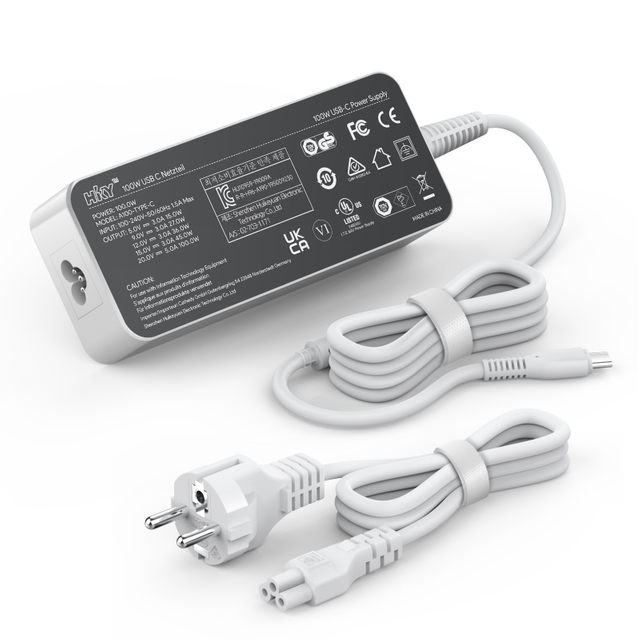 USB C PD100W Power Adapter Desktop White