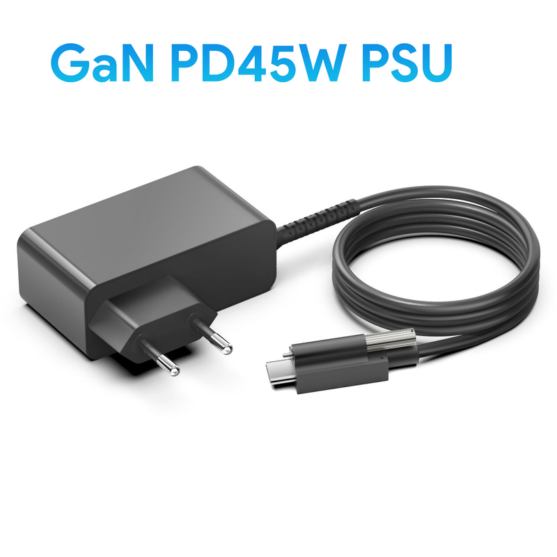 Wall Mount 45W USB-C PD Power Adapter With Screw Lock