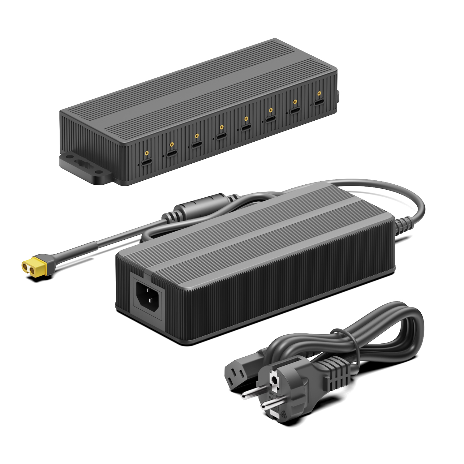 Portable USB C Charging Hub 8 Ports