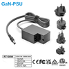 Smart GaN 12-24V 100W Max power adapter with universal plugs 