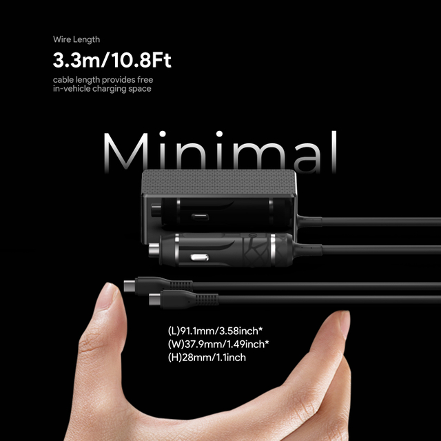 140W USB C DC Adapter Car Charger