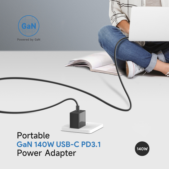 GaN III 140W USB-C PD Power Supply UK Plug